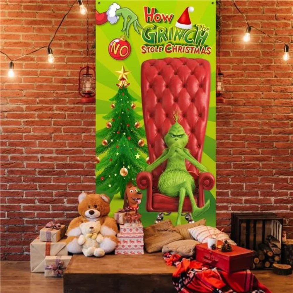 Christmas Door Cover Decorations ,Grinch‎ Christmas Decorations The Grinch Door